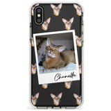 Personalised Abyssinian Cat Photo Impact Phone Case for iPhone X XS Max XR