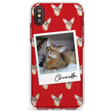 Personalised Abyssinian Cat Photo Impact Phone Case for iPhone X XS Max XR