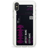 Personalised Concert Ticket Impact Phone Case for iPhone X XS Max XR