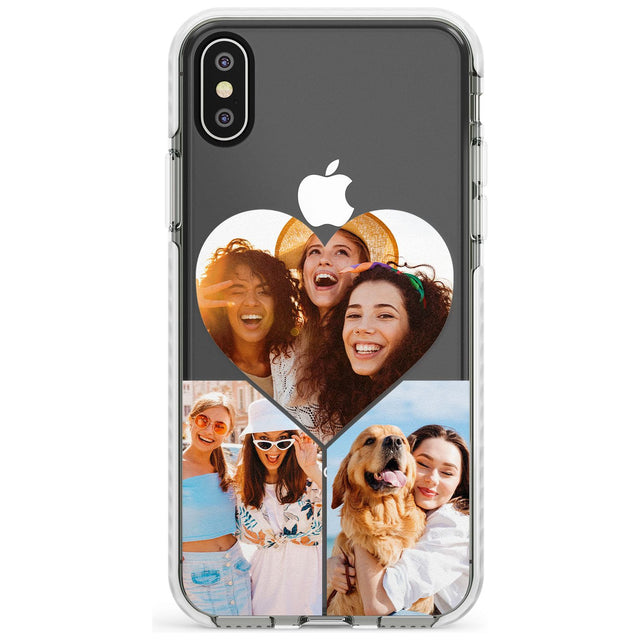 Personalised Heart Photo Grid Phone Case for iPhone X XS Max XR