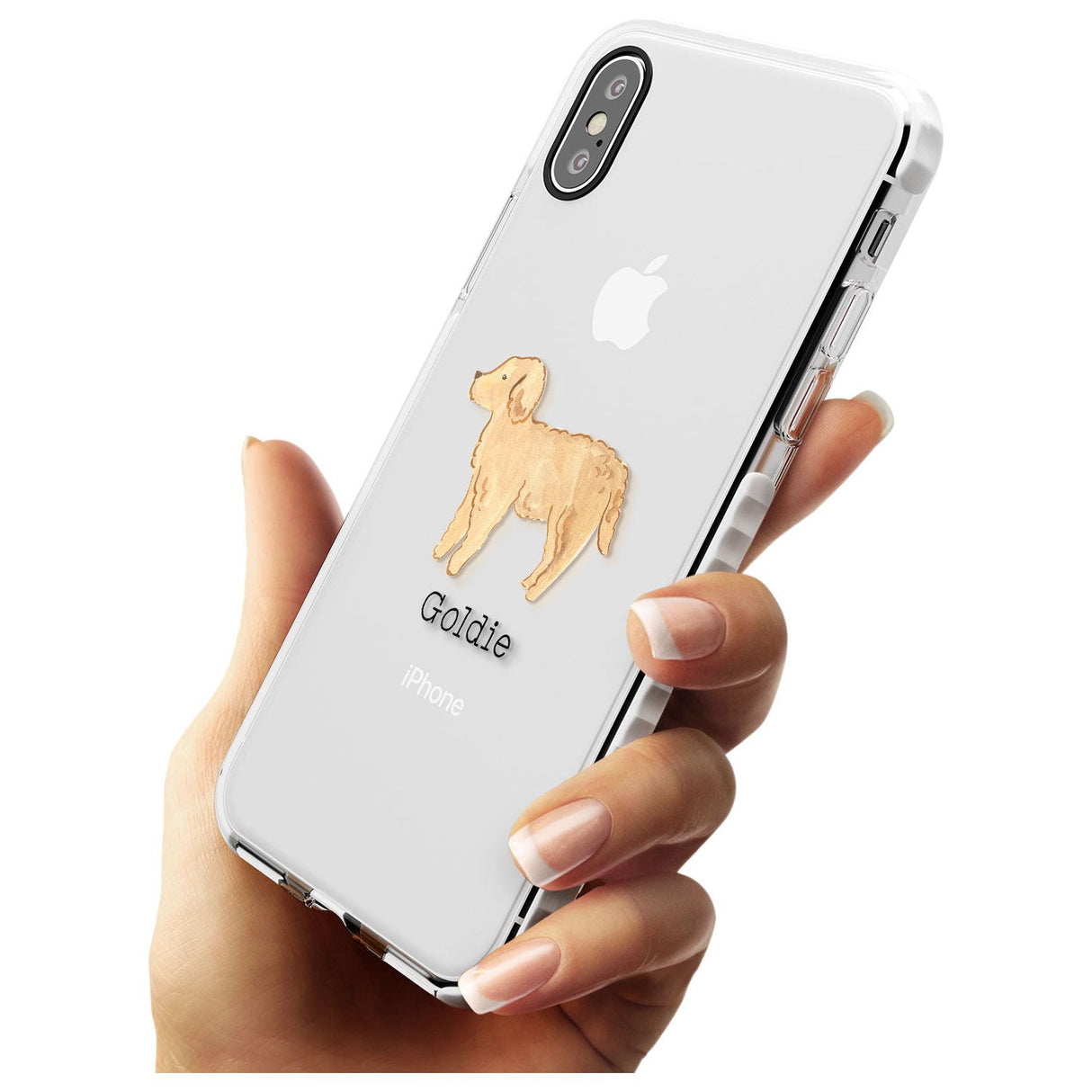 Hand Painted Goldendoodle Impact Phone Case for iPhone X XS Max XR