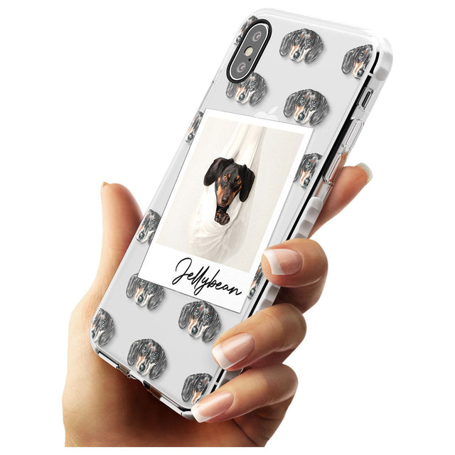 Dachshund, Black- Custom Dog Photo Slim TPU Phone Case Warehouse X XS Max XR