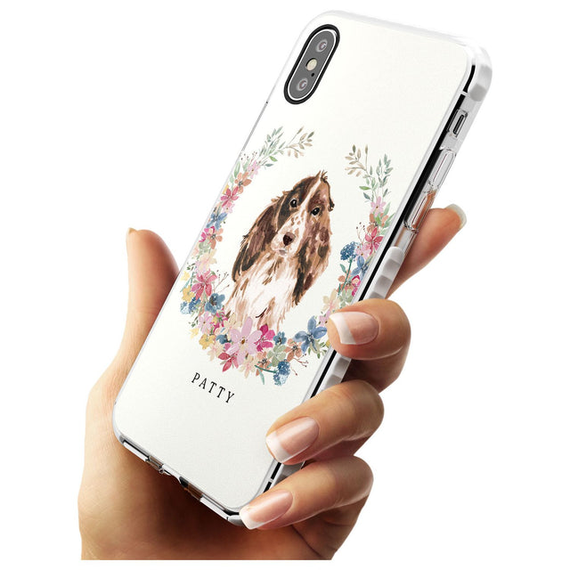 Brown Cocker Spaniel - Watercolour Dog Portrait Impact Phone Case for iPhone X XS Max XR