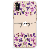 Custom Violet Flowers Slim TPU Phone Case Warehouse X XS Max XR