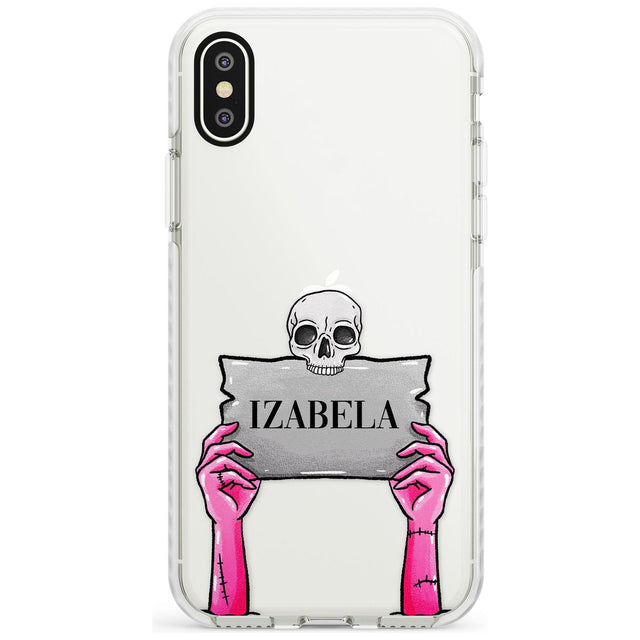 Personalised Grave Plaque Impact Phone Case for iPhone X XS Max XR