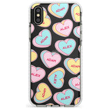 Custom Text Love Hearts Slim TPU Phone Case Warehouse X XS Max XR