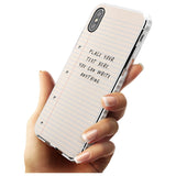 Custom School Paper Slim TPU Phone Case Warehouse X XS Max XR