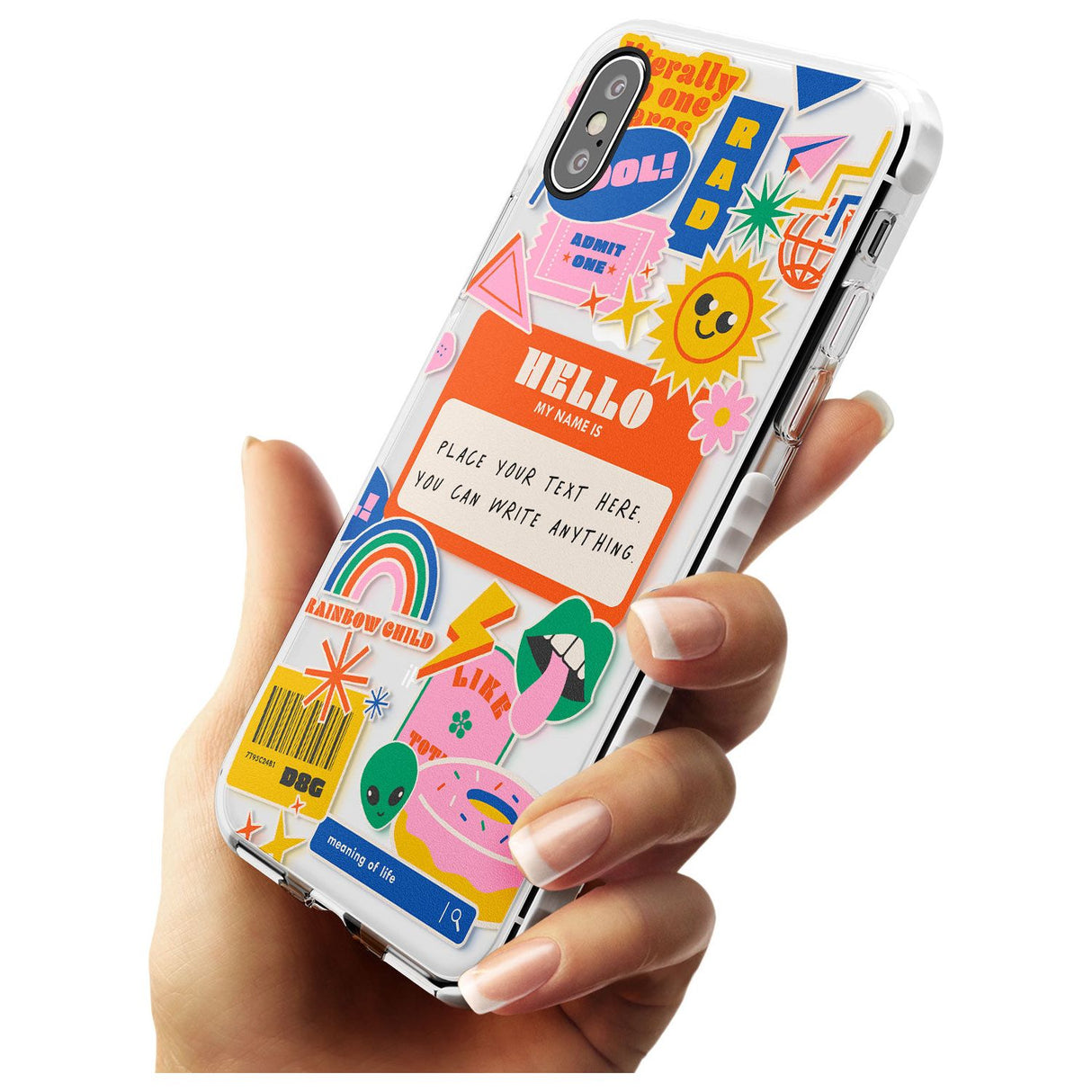 Custom Nostalgia Sticker Mix #2 Slim TPU Phone Case Warehouse X XS Max XR