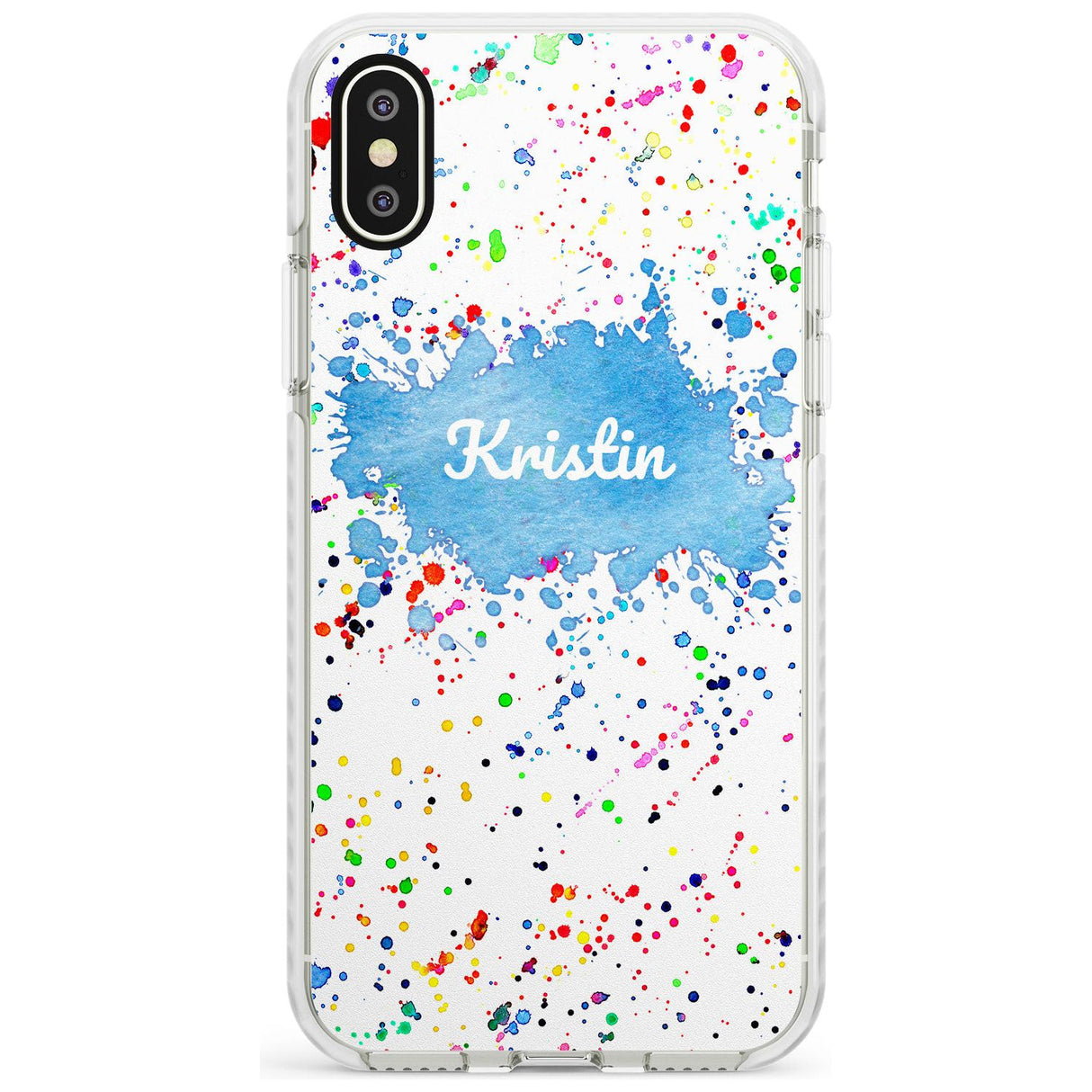 Rainbow Paint Splatter iPhone Case  Impact Case Custom Phone Case - Case Warehouse