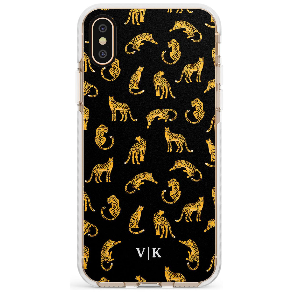 Personalised Cheetah Pattern: Black Slim TPU Phone Case Warehouse X XS Max XR