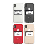 Personalised Create your own Warning Label Phone Case for iPhone X XS Max XR