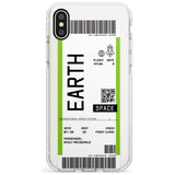 Earth Custom Space Travel Ticket iPhone Case  Impact Case Custom Phone Case - Case Warehouse