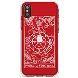 Wheel of Fortune Tarot Card - White Transparent Slim TPU Phone Case Warehouse X XS Max XR