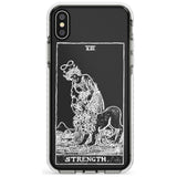 Strength Tarot Card - White Transparent Slim TPU Phone Case Warehouse X XS Max XR