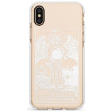 Temperance Tarot Card - White Transparent Slim TPU Phone Case Warehouse X XS Max XR