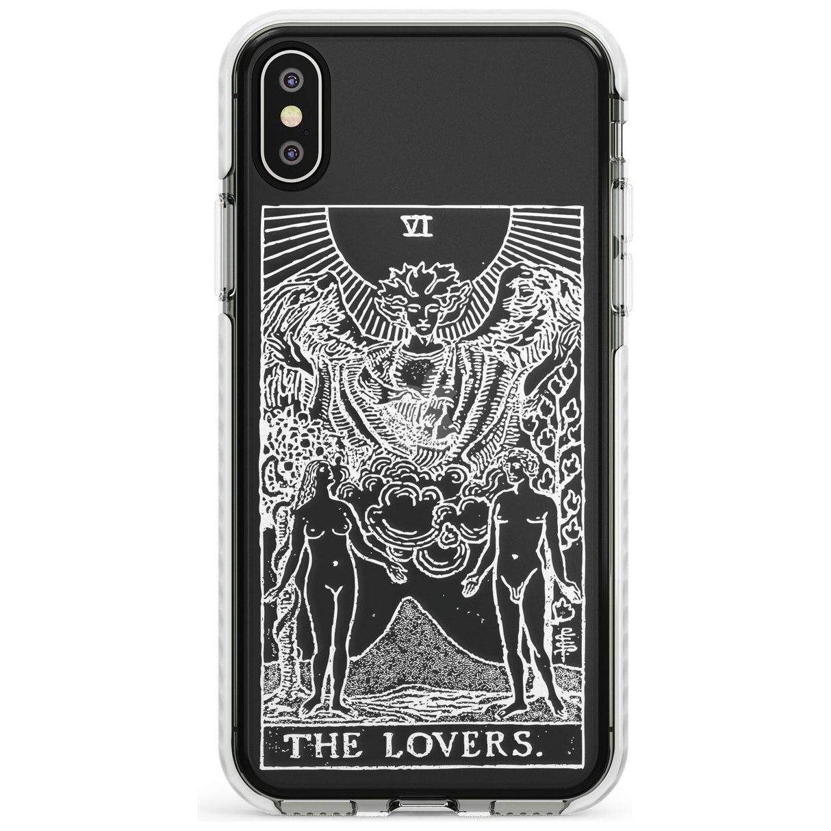 The Lovers Tarot Card - White Transparent Slim TPU Phone Case Warehouse X XS Max XR