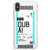 Dubai Boarding Pass iPhone Case  Impact Case Custom Phone Case - Case Warehouse