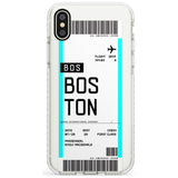 Boston Boarding Pass iPhone Case  Impact Case Custom Phone Case - Case Warehouse