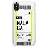 Málaga Boarding Pass iPhone Case  Impact Case Custom Phone Case - Case Warehouse