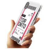 Toronto Boarding Pass iPhone Case   Custom Phone Case - Case Warehouse