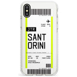 Santorini Boarding Pass iPhone Case  Impact Case Custom Phone Case - Case Warehouse