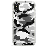 Grey Camo Impact Phone Case for iPhone X XS Max XR