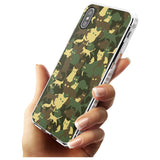 Forest Green Cat Camouflage Pattern Impact Phone Case for iPhone X XS Max XR