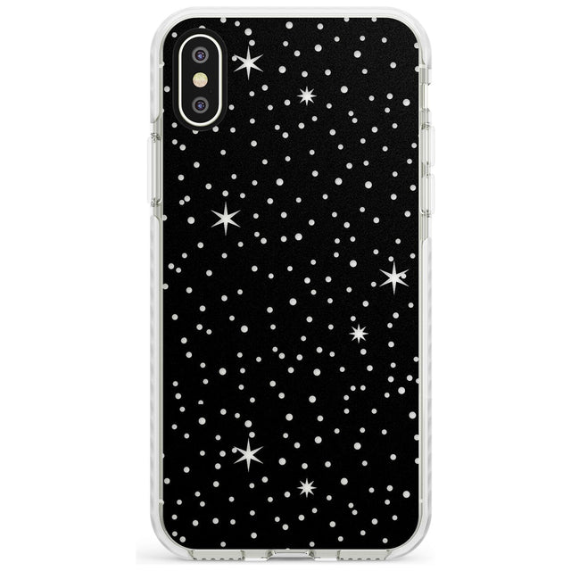 Celestial  Cut-Out Stars Phone Case iPhone X / iPhone XS / Impact Case,iPhone XR / Impact Case,iPhone XS MAX / Impact Case Blanc Space