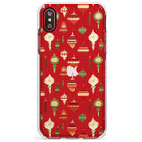 Christmas Baubles Pattern Impact Phone Case for iPhone X XS Max XR