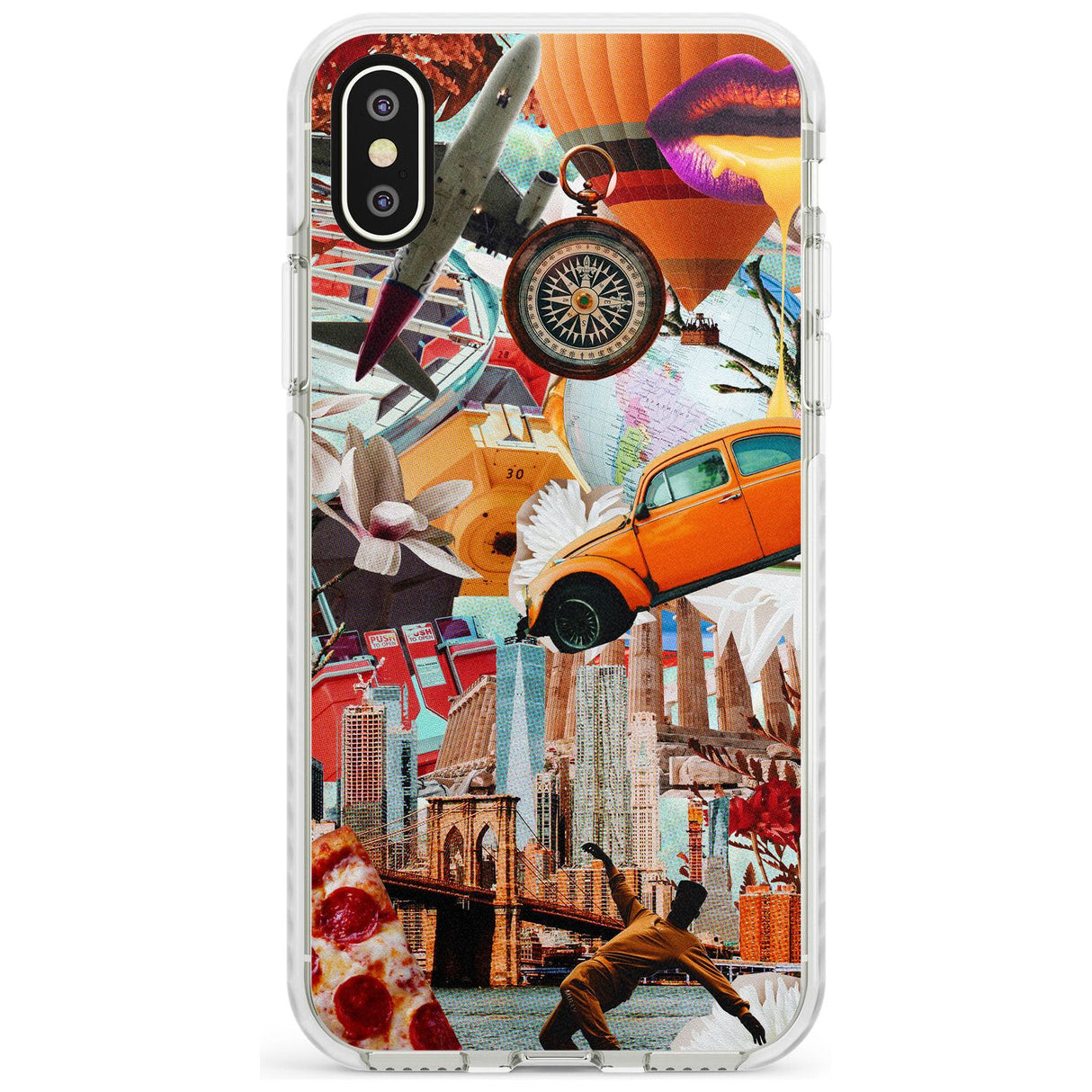 Vintage Collage: New York Mix Impact Phone Case for iPhone X XS Max XR