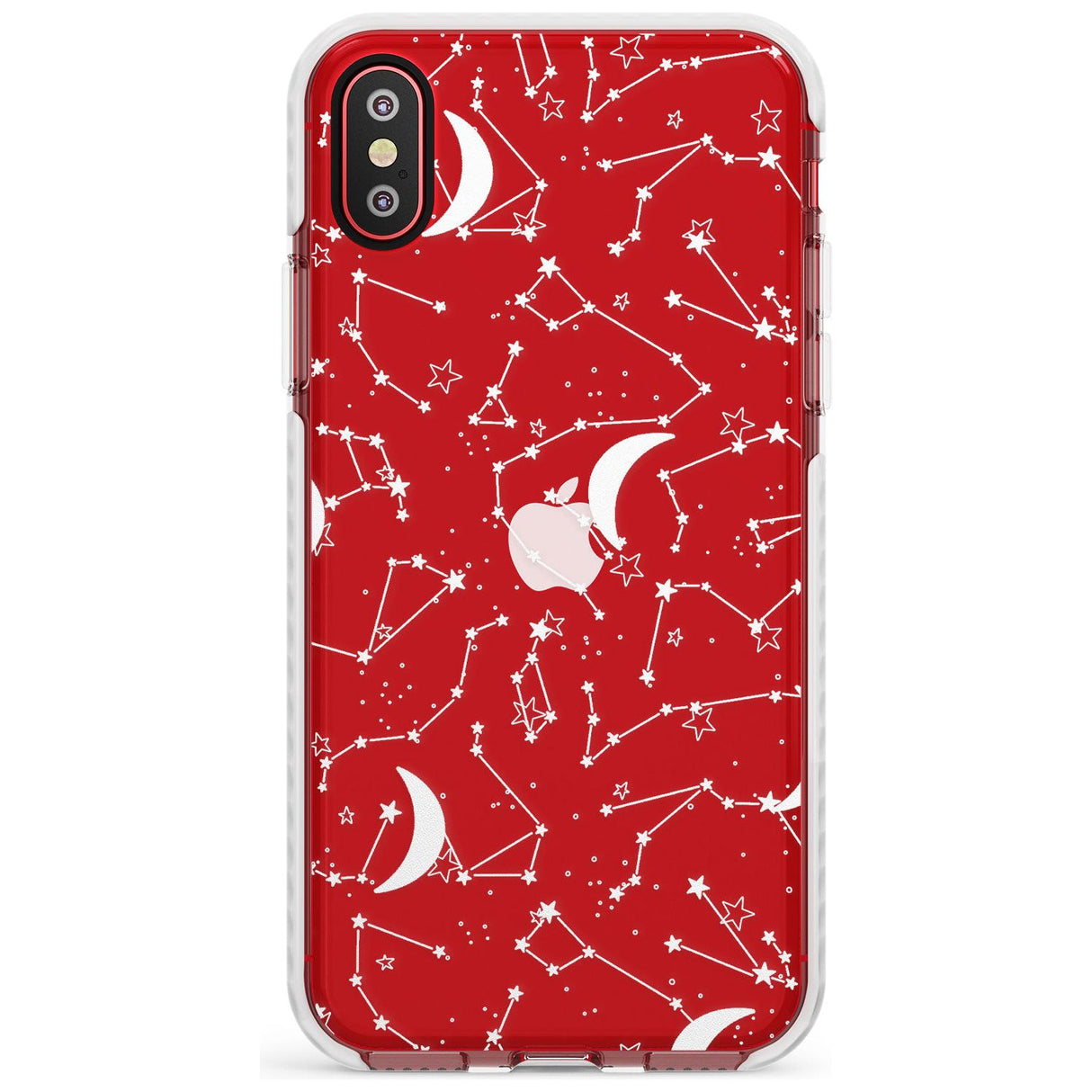 White Constellations on Clear Slim TPU Phone Case Warehouse X XS Max XR