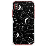 White Constellations on Black Slim TPU Phone Case Warehouse X XS Max XR