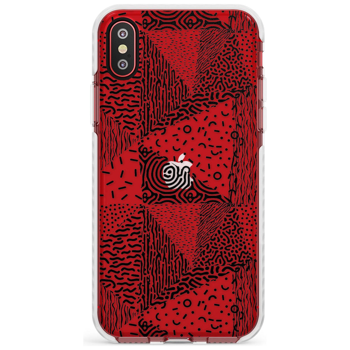 Pattern Mashup (Black) Slim TPU Phone Case Warehouse X XS Max XR