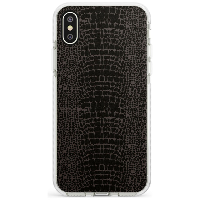 Dark Animal Print Pattern Snake Skin Impact Phone Case for iPhone X XS Max XR