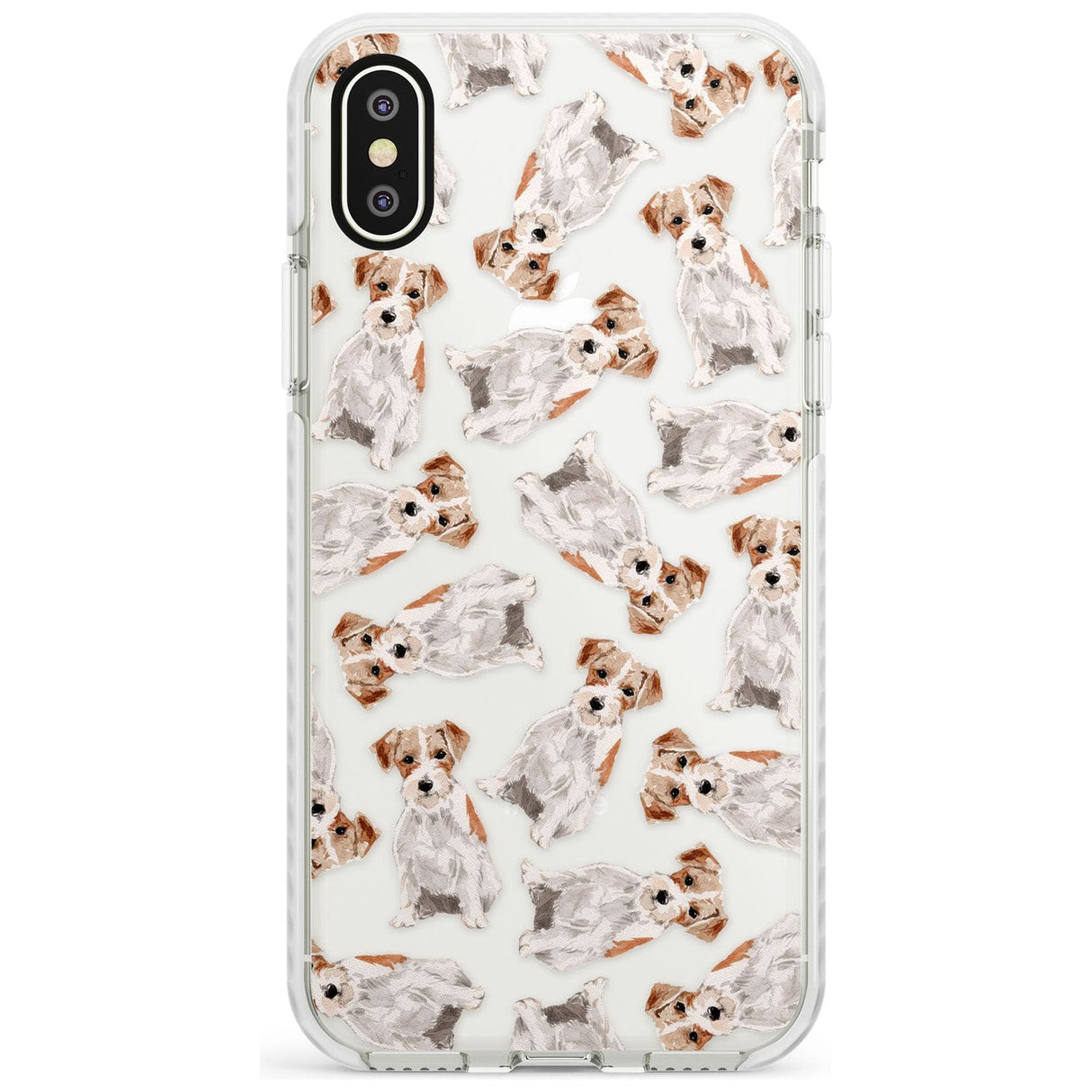 Wirehaired Jack Russell Watercolour Dog Pattern Impact Phone Case for iPhone X XS Max XR