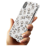 Miniature Schnauzer Watercolour Dog Pattern Impact Phone Case for iPhone X XS Max XR