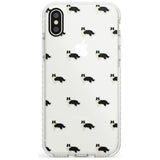 Border Collie Dog Pattern Clear Impact Phone Case for iPhone X XS Max XR