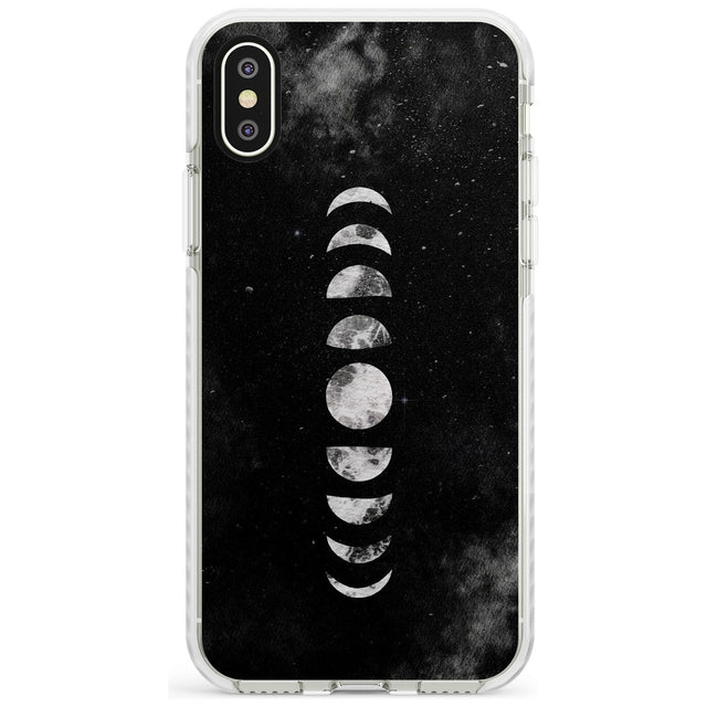 Watercolour Moon Phases Impact Phone Case for iPhone X XS Max XR