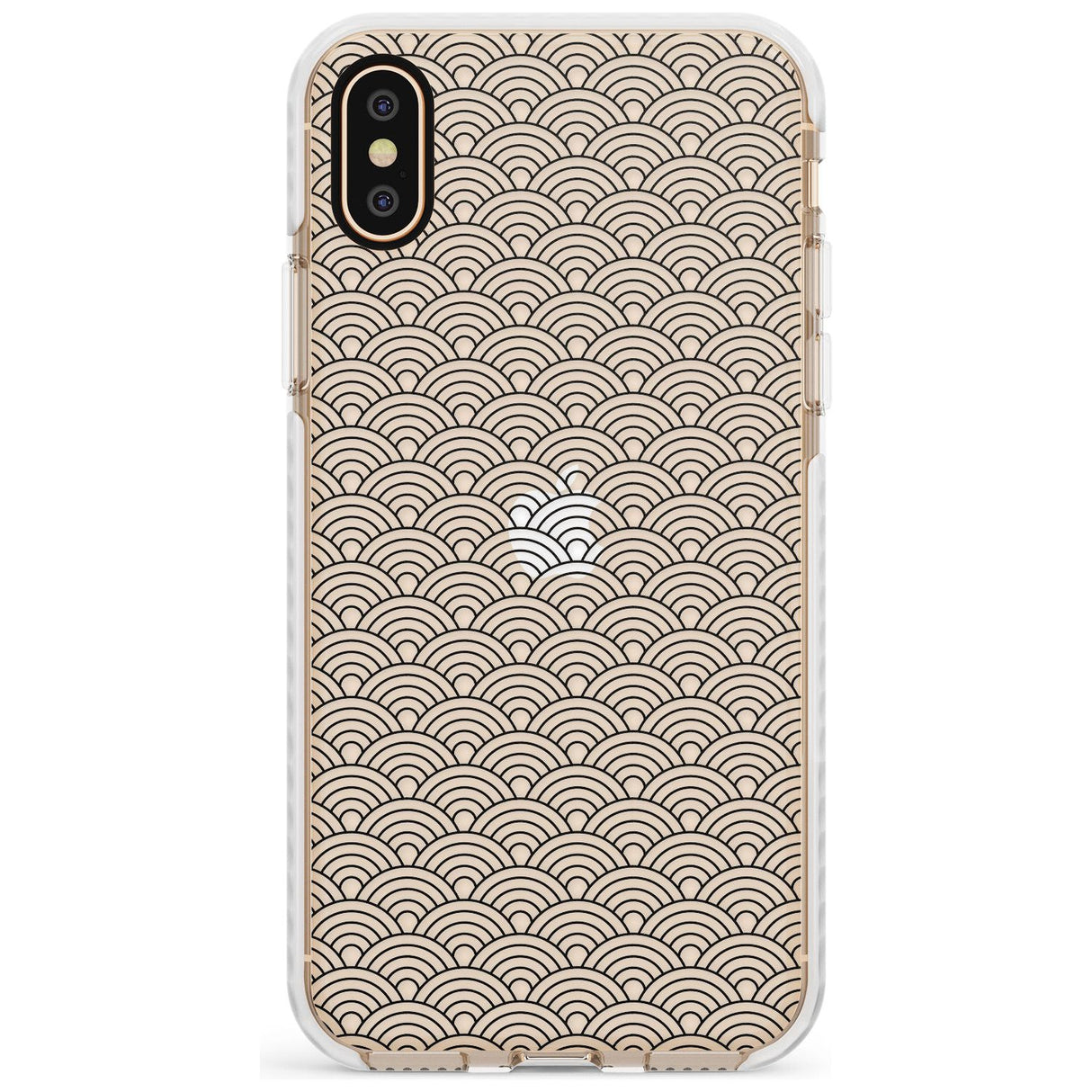 Abstract Lines: Scalloped Pattern Slim TPU Phone Case Warehouse X XS Max XR