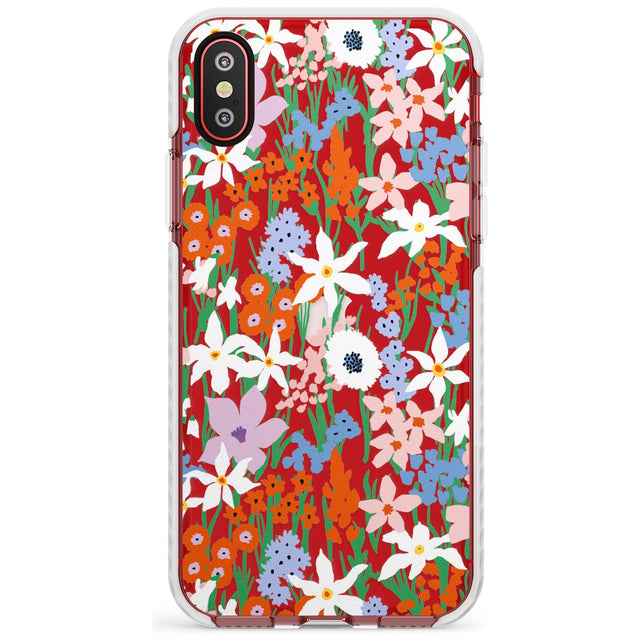 Springtime Meadow: Transparent Slim TPU Phone Case Warehouse X XS Max XR