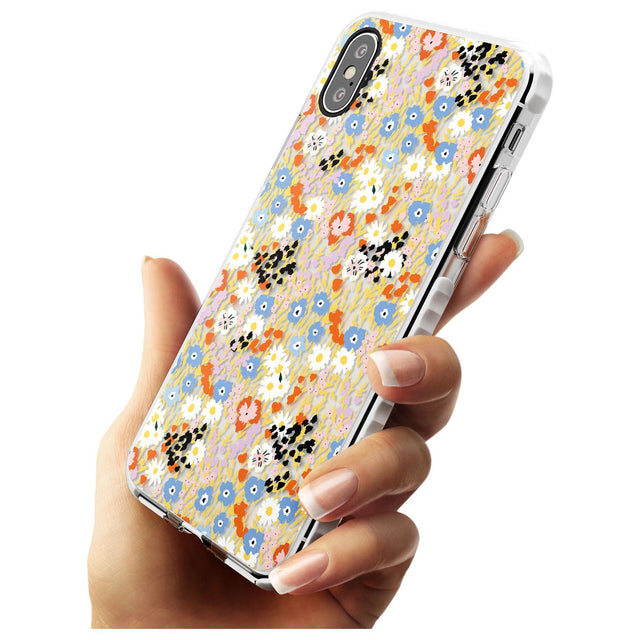 Busy Floral Mix: Transparent Slim TPU Phone Case Warehouse X XS Max XR