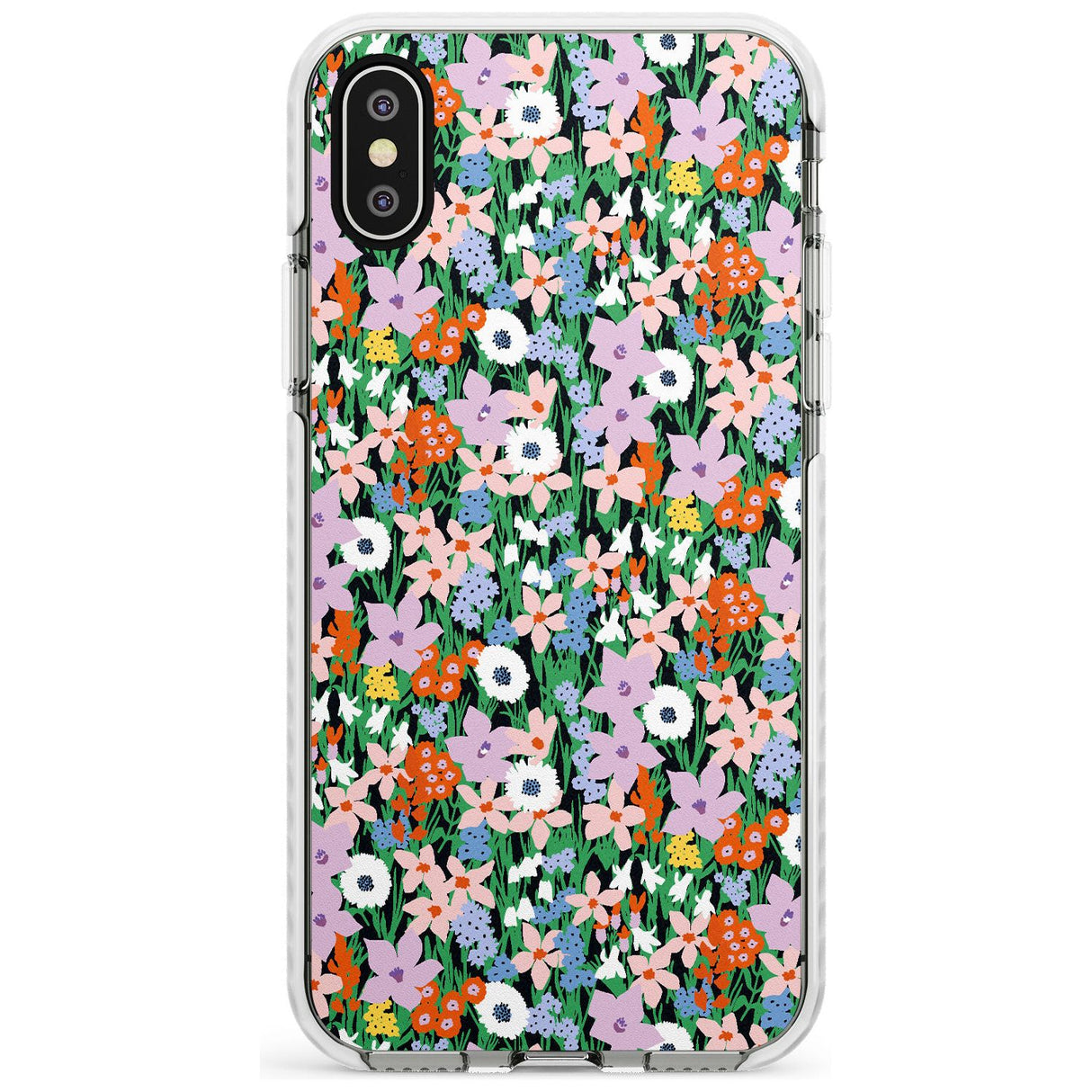 Jazzy Floral Mix: Solid Slim TPU Phone Case Warehouse X XS Max XR