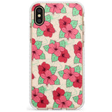 Pink Peony Impact Phone Case for iPhone X XS Max XR