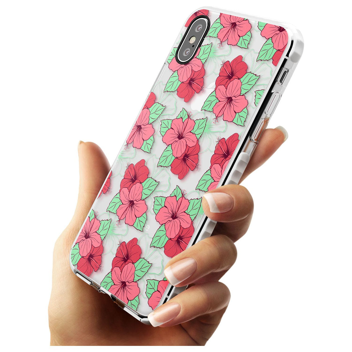 Pink Peony Impact Phone Case for iPhone X XS Max XR