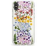 Wild Flower Stripe Design Impact Phone Case for iPhone X XS Max XR