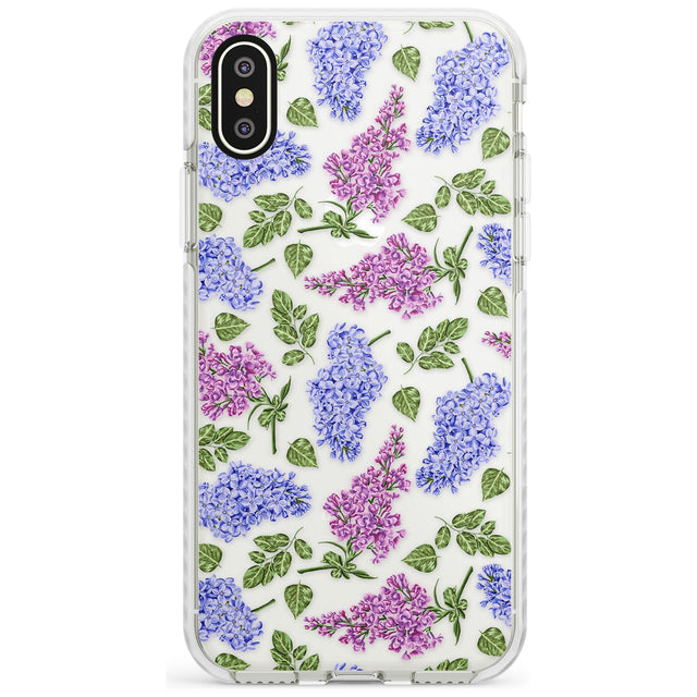 Purple Blossoms Transparent Floral