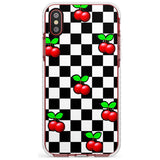 Checkered Cherry Impact Phone Case for iPhone X XS Max XR