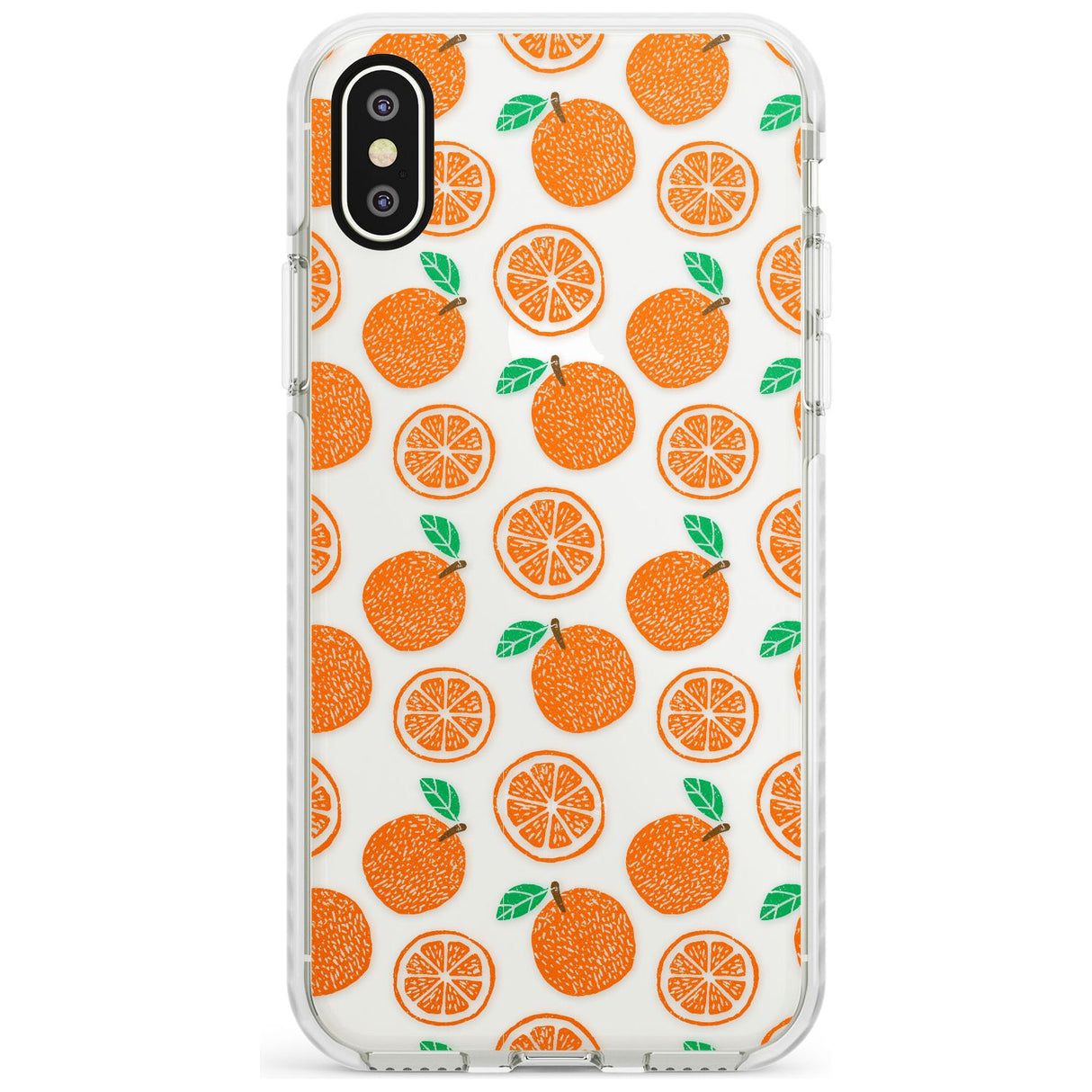 Orange Pattern iPhone Case  Impact Case Phone Case - Case Warehouse