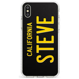 Vintage California License Plate Slim TPU Phone Case Warehouse X XS Max XR