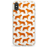 Tigers on Clear Pattern Impact Phone Case for iPhone X XS Max XR